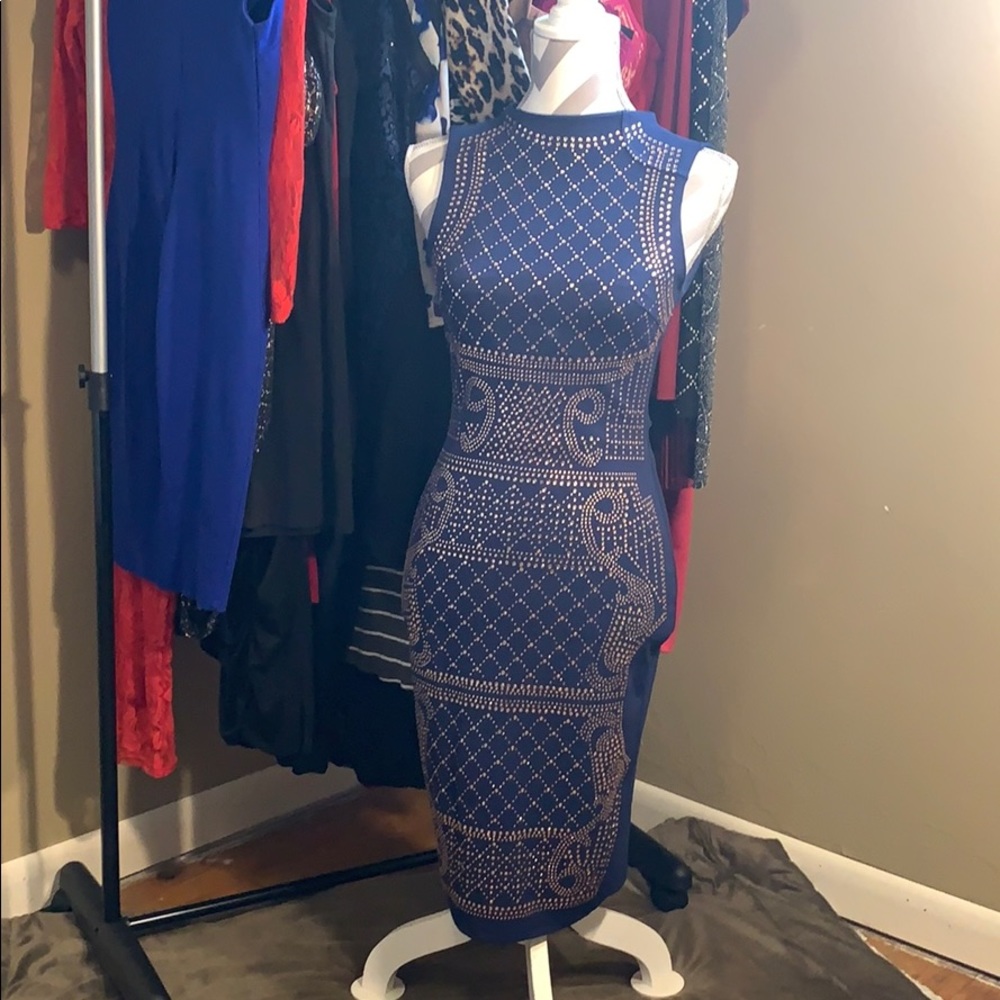 Navy blue cute dress